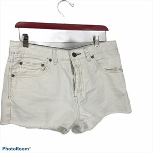 free people high rise white cut off shorts 30 festival